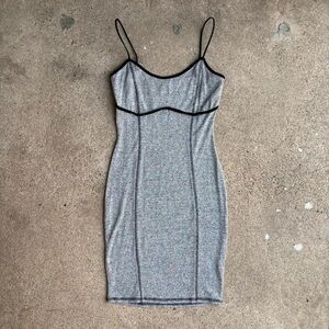 Grey Bodycon Mini Dress